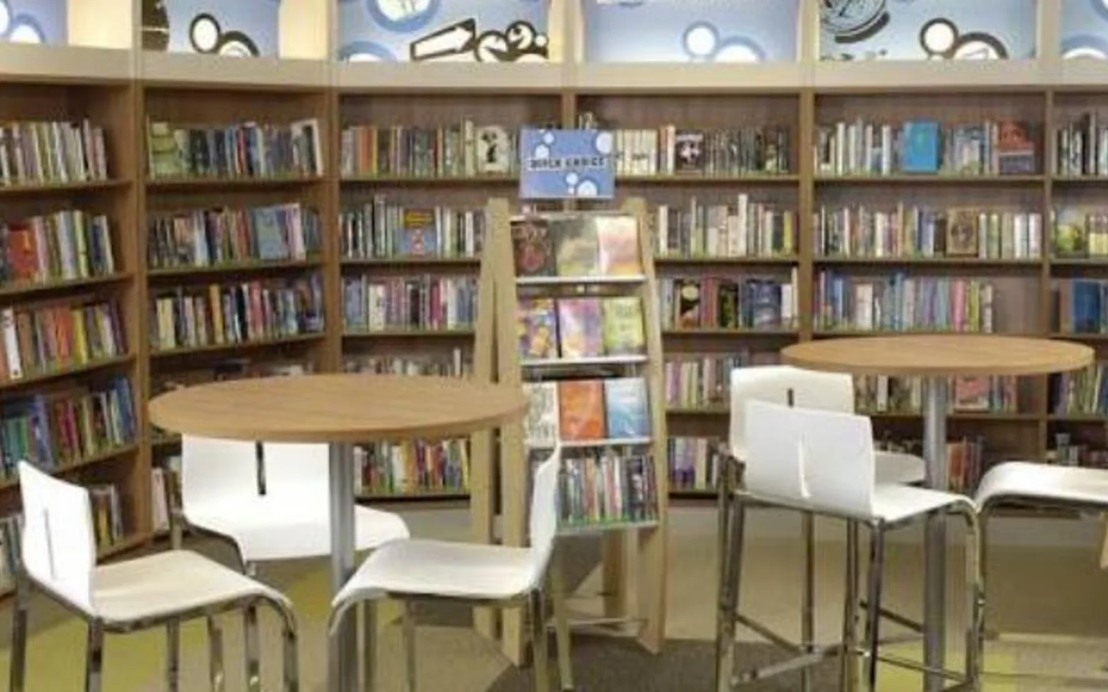 School library interior with books and learning resources
